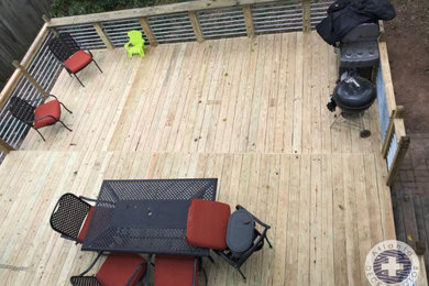 Deck - mid-sized contemporary backyard deck idea in Atlanta with no cover