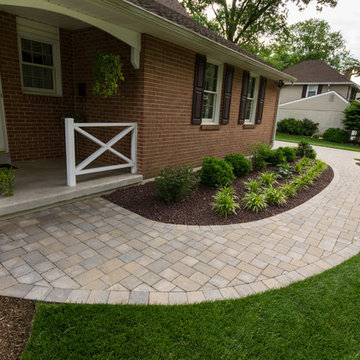 Front Concrete Paver Walkway