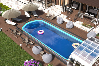 Свежая идея для дизайна: бассейн - отличное фото интерьера
