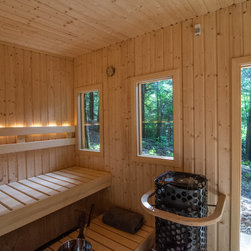 Backyard Oasis with an Outdoor Sauna - Saunas