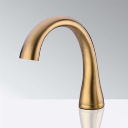 BathSelect Deck Mount Commercial Automatic Sensor Faucet Gold - Showerheads And Body Sprays