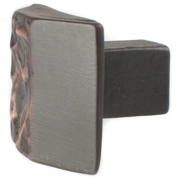 Rustic Pewter Cabinet Hardware Knob, Bronze