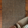 Kosas Intoppo Hand Woven Jute Area Rug, Charcoal And Natural, 8'x10'