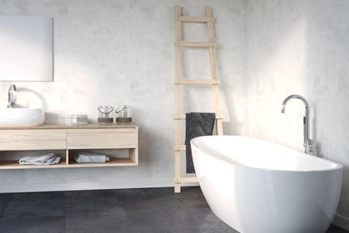 Inspiration for a contemporary bathroom in Cheshire.
