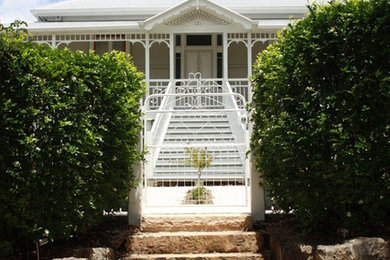 This is an example of a front yard garden in Brisbane.