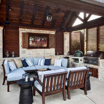 "Outdoor Patio Living" Plantation Shutter applications