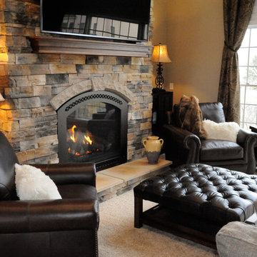 Stone fireplace Strongsville Ohio