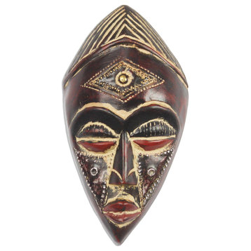 Novica Handmade Jamuike Eye African Wood Mask