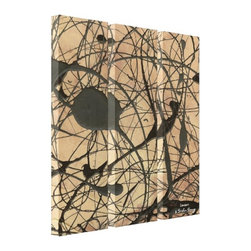 Modern Art - Sanctuary Pollock Inspired Abstract Canvas Art Print By Corbin Henr - Fine Art Prints
