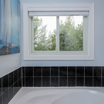 New Sliding Window in Modern Bathroom - Renewal by Andersen Greater Toronto, Ont