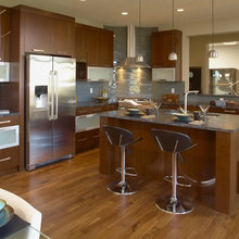blue tile backsplash