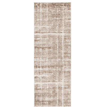 Contemporary Heights 2'2"x6' Runner Brune Area Rug