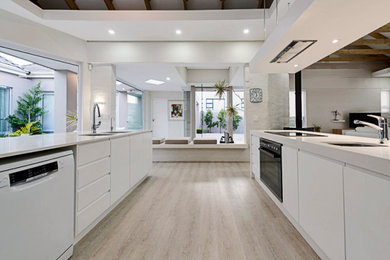 Example of a minimalist kitchen design in Other