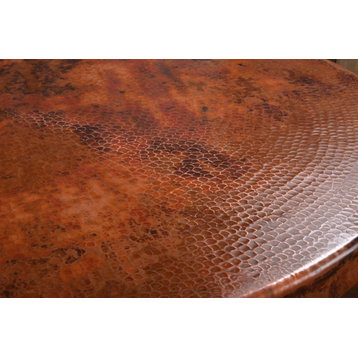 Laredo Round Copper Coffee Table