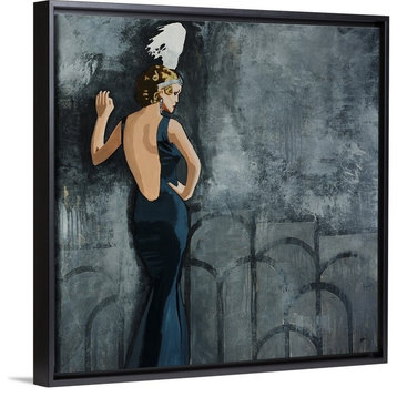 "Speakeasy" Floating Frame Canvas Art, 22"x22"x1.75"