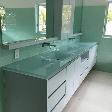 High Gloss Contemporary Miami Bathroom
