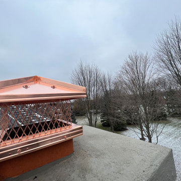 Copper Chimney Cap in Glencoe, IL