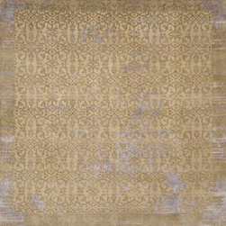 Hand Knotted 100 Knots Bamboo Silk - Area Rugs