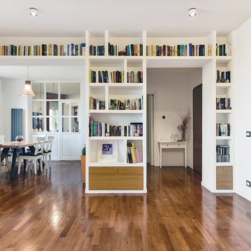 Soggiorno | Libreria a ponte in cartongesso