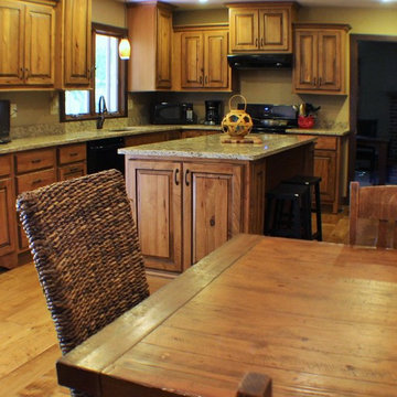 Rustic Beech in Cinnamon Stain with Black Glaze