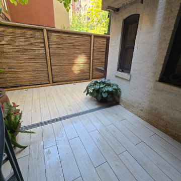 Minimalist city backyard UWS NYC