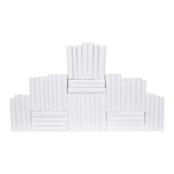 Booth & Williams - Modern Snowfall Wrapped Book Wall, Set of 50 - Books