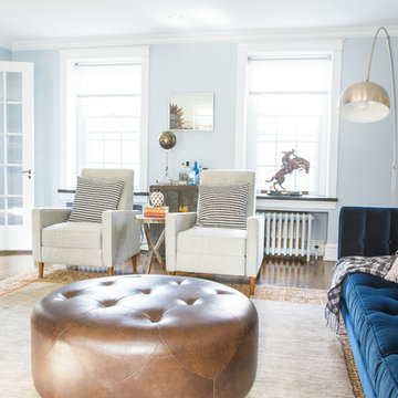 MAINLINE FEMININE MEETS MASCULINE LIVING ROOM