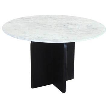 Terra 48" Marble Top Round Dining Table