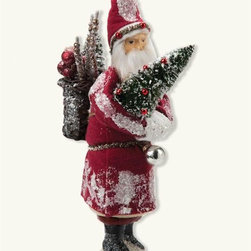 Father Christmas Candy Container - Holiday Accents And Figurines