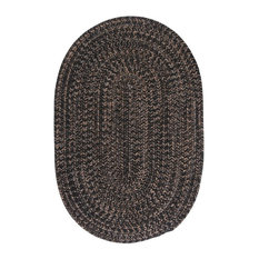 Hayward Rug, Black, 2'x6' Oval