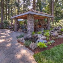 covered outdoor fire places
