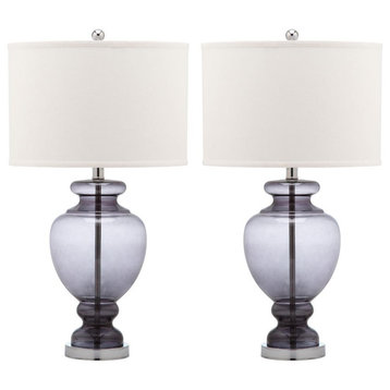 Morocco Grey 27-Inch H Glass Table Lamp