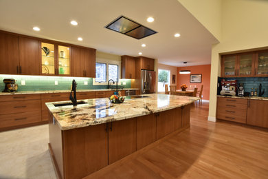 This is an example of an eclectic kitchen in Denver.