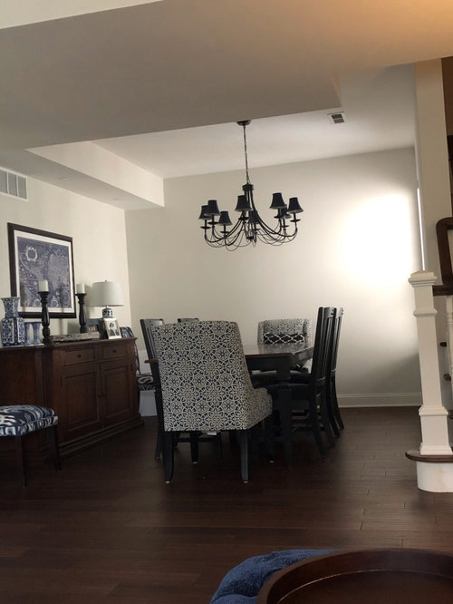 design help for blank wall in dining room