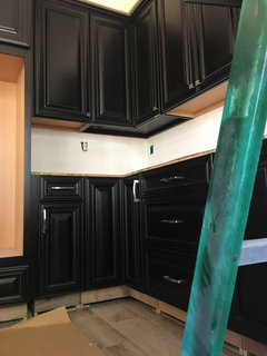 Should The Underside Of White Painted Semi Custom Upper Cabinets Be Fi