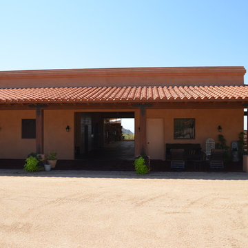 Horse barn and facilities on Happy Valley