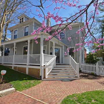 Historic Maywood Blue Foursquare Addition