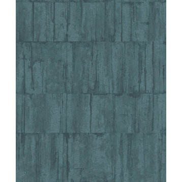 Buck Teal Horizontal Wallpaper Bolt