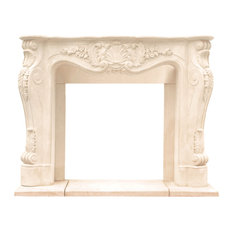 Historic Mantels CL14002 Chateau Series LouisxIII Cast Stone Fireplace Mantel