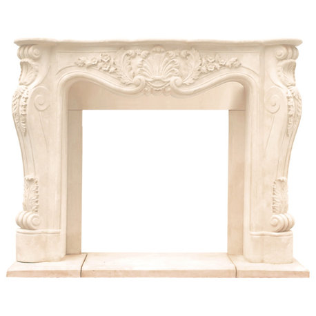 Historic Mantels CL14002 Chateau Series LouisxIII Cast Stone Fireplace Mantel