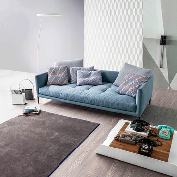 Selling: Coral Sofa, Bend Coffee Table, Magazine Bag, Leija Floor Lamp