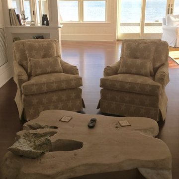 Club Chair reupholstered - Southold, NY