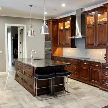 Traditional Antique Mahogany Kitchen