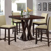 Baxton Studio Everdon Dark Brown 5 Piece Modern Pub Table, Set