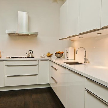 amsterdam, netherlands canal apartment, kitchen