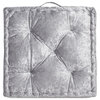 Safavieh Belia Floor Pillow Silver 19" X 19"