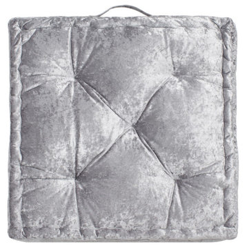 Safavieh Belia Floor Pillow Silver 19" X 19"