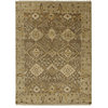 Hand-Knotted Oriental Pattern Wool Gray/Green Area Rug ( 8x10 )