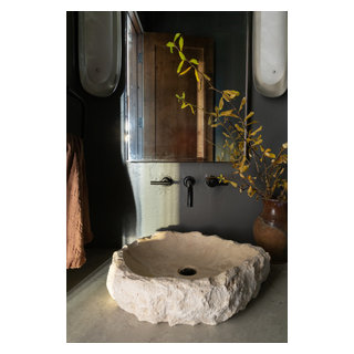 Roslyn Retreat - Rustic - Powder Room - Seattle - by Kallan Interiors ...