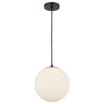 Innovations Lighting - Innovations Toll/ 1 Light 10" Mini Pendant, Matte Black/Frosted - *Part of the Tolland Collection